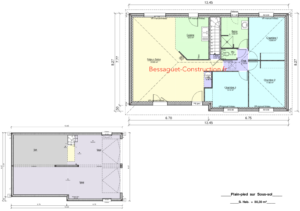 Plan maison sur sous-sol